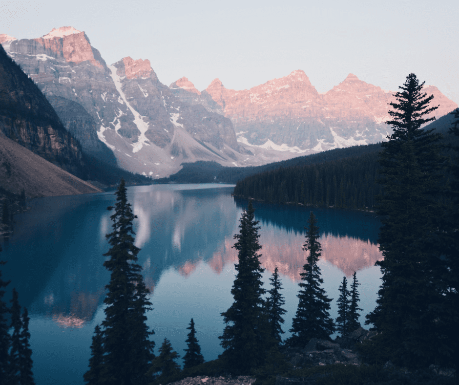 Moraine Lake Banff Alberta by Amir Hanna